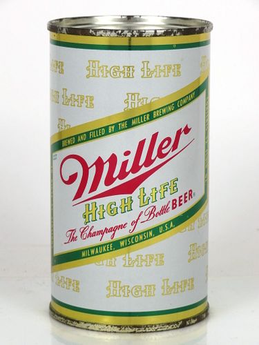 1960 Miller High Life Beer 12oz 100-01 Milwaukee, Wisconsin