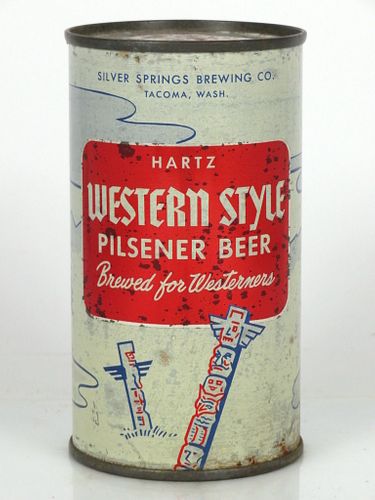 1957 Hartz Western Style Pilsener Beer 12oz 145-11 Tacoma, Washington
