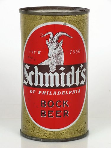 1960 Schmidt's Bock Beer 12oz 131-34 Philadelphia, Pennsylvania