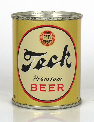 1960 Tech Premium Beer 8oz 242-20 Pittsburgh, Pennsylvania