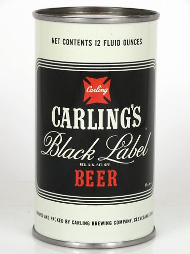 1955 Carling's Black Label Beer 12oz 38-14 Cleveland, Ohio
