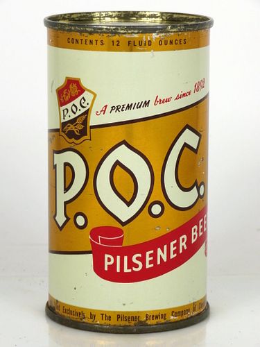 1955 P.O.C. Pilsener Beer 12oz 116-13 Cleveland, Ohio