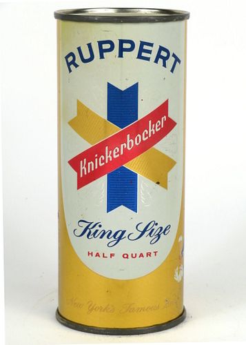 1963 Ruppert Knickerbocker Beer 16oz One Pint 231-18.1 New York, New York