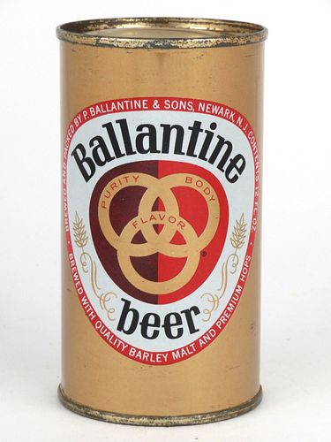 1962 Ballantine Beer 12oz No Ref. Newark, New Jersey