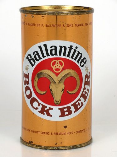 1960 Ballantine Bock Beer 12oz 34-22.1 Newark, New Jersey