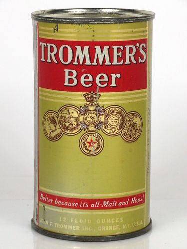 1947 Trommer's Beer 12oz 139-27 Orange, New Jersey