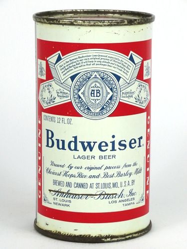 1961 Budweiser Lager Beer 12oz 44-19 Saint Louis, Missouri