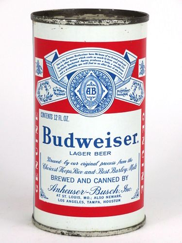 1966 Budweiser Lager Beer 12oz 44-22 Saint Louis, Missouri