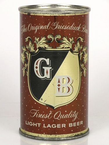 1955 Griesedieck Bros. Light Lager Beer 12oz 77-01v Saint Louis, Missouri