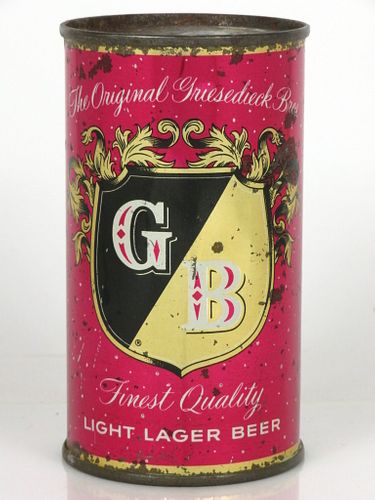 1955 Griesedieck Bros. Light Lager Beer 12oz 77-11 Saint Louis, Missouri