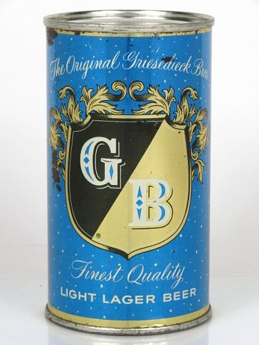 1956 Griesedieck Bros. Light Lager Beer 12oz 77-02 Saint Louis, Missouri