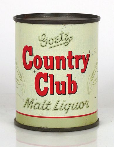 1955 Goetz Country Club Malt Liquor 8oz 240-20 St. Joseph, Missouri
