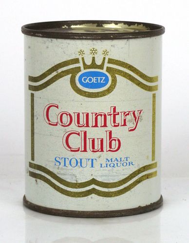 1960 Goetz Country Club Stout Malt Liquor 8oz 240-36 St. Joseph, Missouri