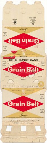 1967 Grain Belt Beer Six Pack Can Carrier Minneapolis, Minnesota