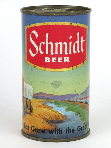 1954 Schmidt Beer "Conestoga Wagon" 12oz 130-28 Saint Paul, Minnesota