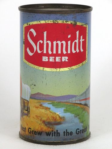 1953 Schmidt Beer "Conestoga Wagon" 12oz 130-12 Saint Paul, Minnesota