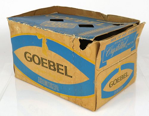 1960 Goebel Beer 6 pack Six Pack Can Carrier No Ref. Detroit, Michigan