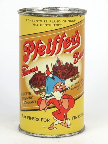1953 Pfeiffer's Famous Beer 12oz 113-40.? Detroit, Michigan