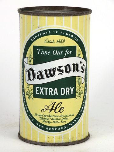 1954 Dawson's Ale 12oz 53-09 New Bedford, Massachusetts