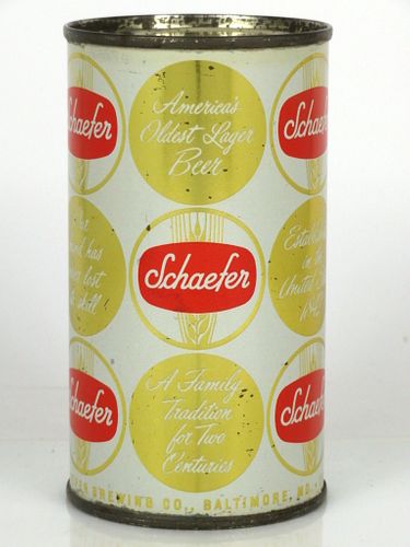 1962 Schaefer Beer 12oz 127-23 Baltimore, Maryland