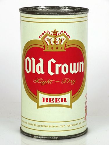 1961 Old Crown Beer 12oz 105-22 Fort Wayne, Indiana