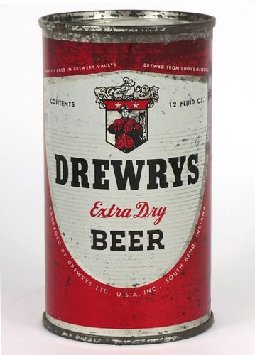 1956 Drewrys Extra Dry Beer (Red Sports) 12oz 56-21.1 South Bend, Indiana