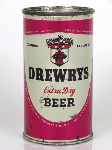 1955 Drewrys Extra Dry Beer Chins/Eyebrows 12oz 56-38.2 South Bend, Indiana