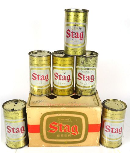 1961 Stag Beer Six Pack Six Pack Can Carrier 135-23 Belleville, Illinois