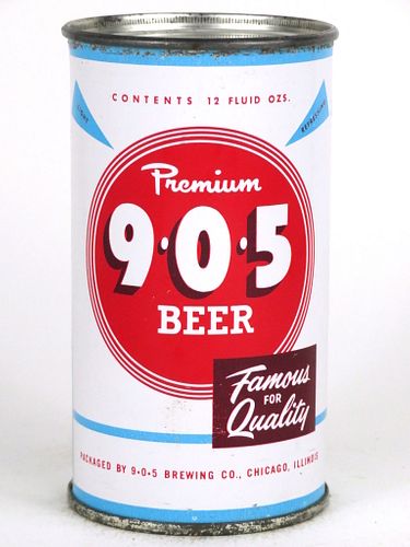 1961 9*0*5 Premium Beer 12oz 103-19.1 Chicago, Illinois