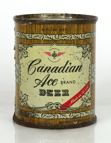 1956 Canadian Ace Beer 8oz 239-18 Chicago, Illinois