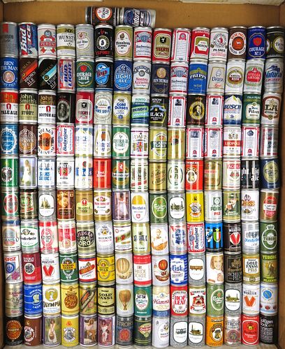1978 Lot of 152 2-inch Mini Beer Cans 12oz Chicago, Illinois