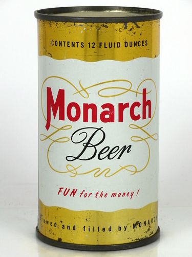 1952 Monarch Beer 12oz 100-17 Chicago, Illinois