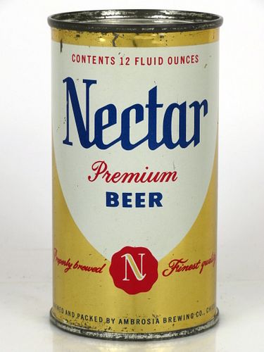 1952 Nectar Premium Beer 12oz 102-30v Chicago, Illinois