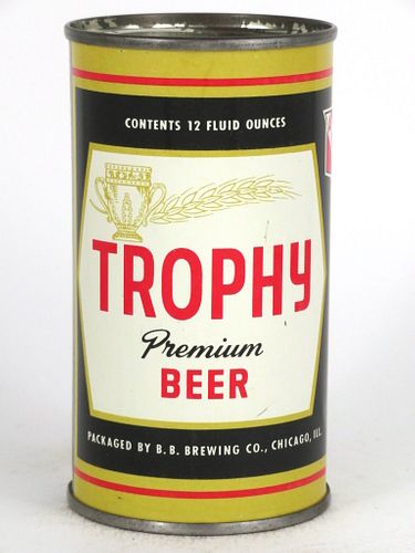 1956 Trophy Premium Beer 12oz 140-01 Chicago, Illinois