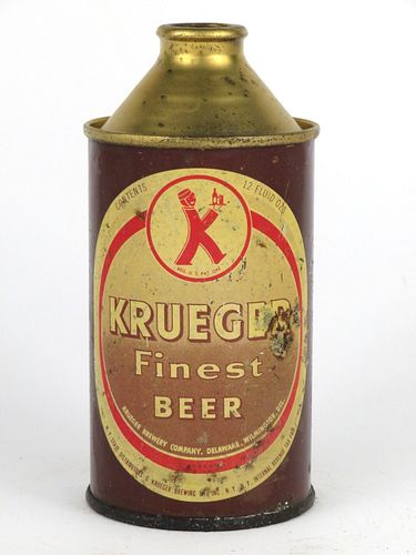 1948 Krueger Finest Beer 12oz 172-06 Wilmington, Delaware