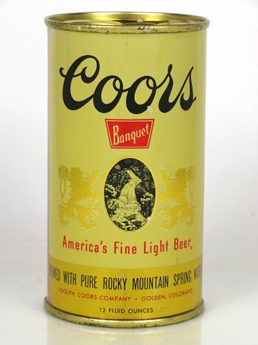 1958 Coors Banquet Beer 12oz 51-24.3 Golden, Colorado