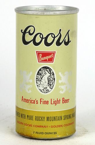 1963 Coors Banquet Beer 7oz 239-22 Golden, Colorado