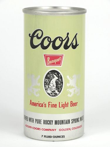 1967 Coors Banquet Beer 7oz 240-02 Golden, Colorado