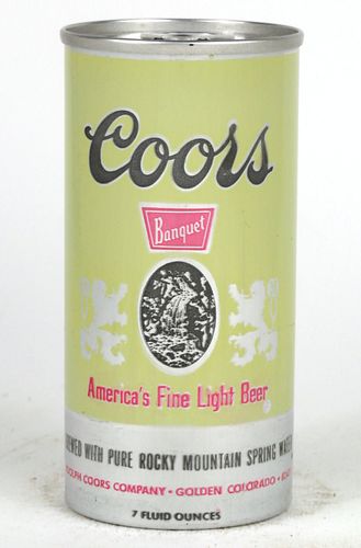 1972 Coors Banquet Beer 7oz Unlisted. Golden, Colorado