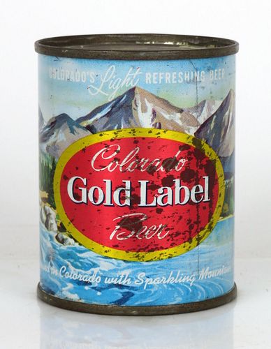 1965 Colorado Gold Label Beer 8oz 241-27 Pueblo, Colorado