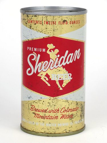 1965 Sheridan Premium Beer 12oz 132-40 Pueblo, Colorado