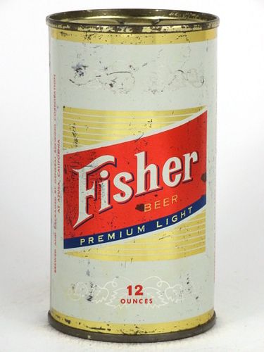 1963 Fisher Premium Light Beer 12oz 63-32.2 Azusa, California