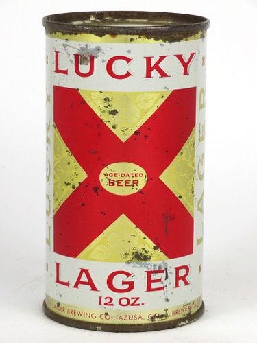 1962 Lucky Lager Beer 12oz 92-30.2 Azusa, California