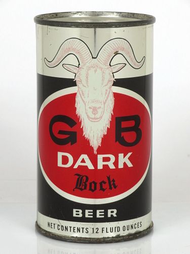 1965 GB Dark Bock Beer 12oz T67-15 Los Angeles, California
