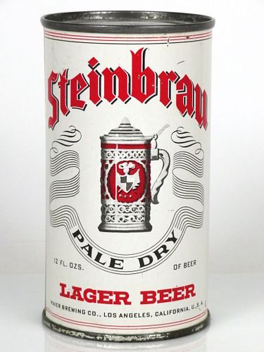 1956 Steinbrau Lager Beer 12oz 136-16 Los Angeles, California