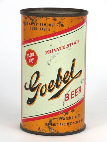 1954 Goebel Private Stock Beer 12oz 70-22 Oakland, California