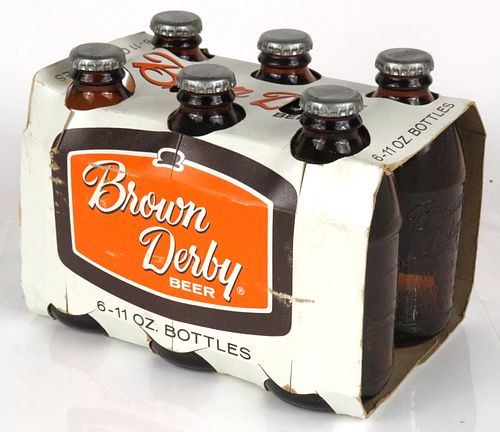 1976 Brown Derby Beer (Embossed Bottles) 11oz San Francisco, California