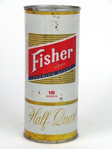 1963 Fisher Premium Light Beer 16oz One Pint 229-18 San Francisco, California
