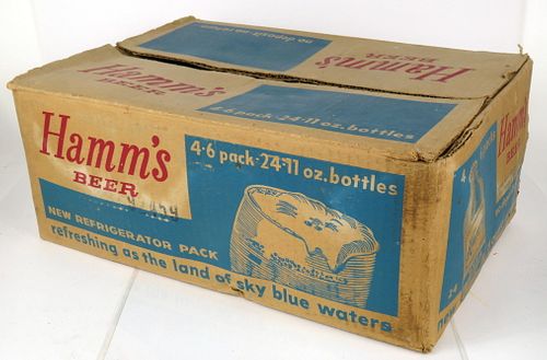 1970 Hamm's Beer 24 NDNR 11oz bottle Box San Francisco, California