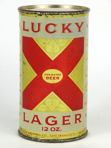 1961 Lucky Lager Beer 12oz 93-22 San Francisco, California